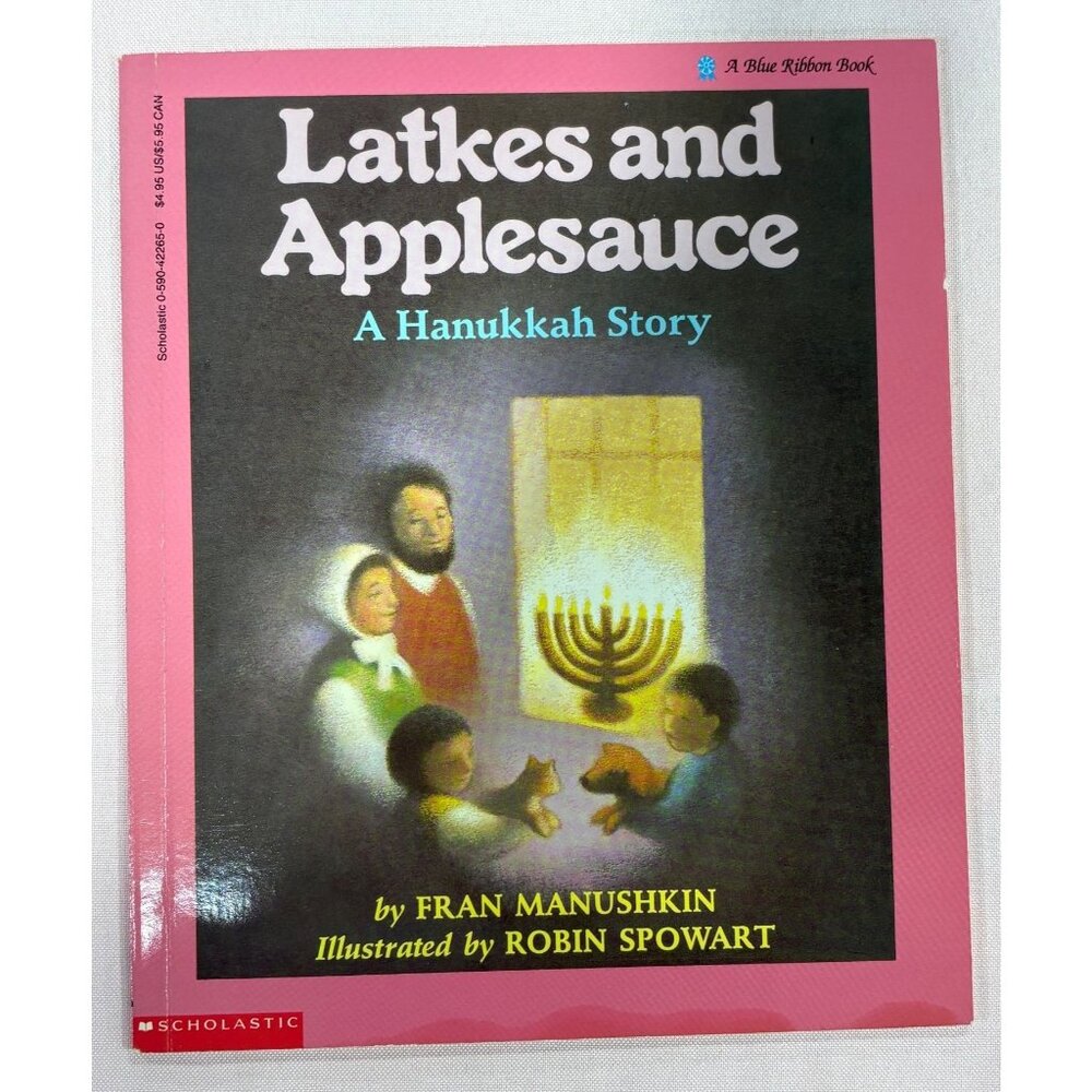 Latkes & Applesauce Hanukkah Childrens Book Signed By Author Fran Manushkin